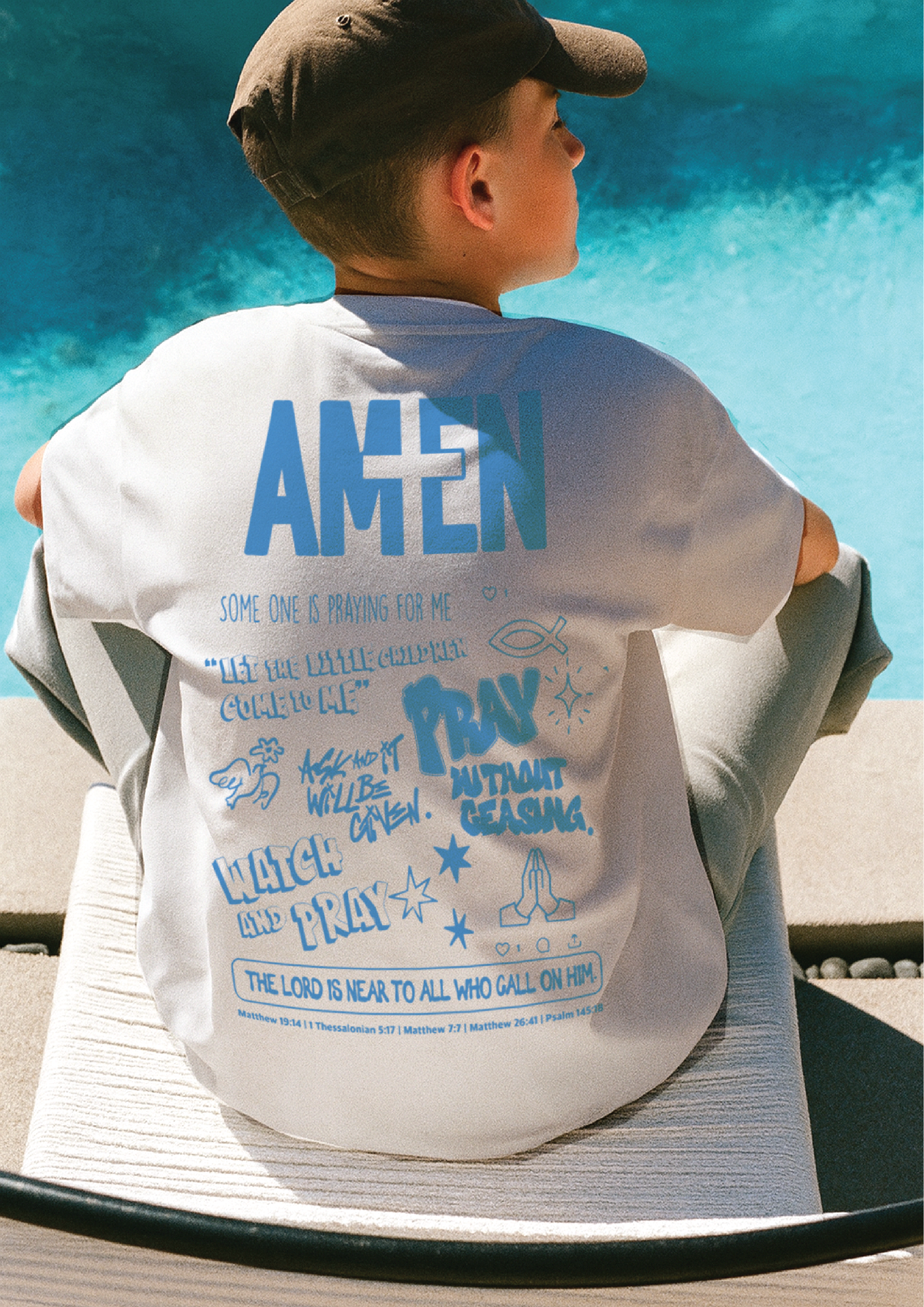 Amen Core Tee Blue